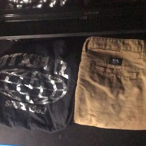 Otxboyz shirt size medium and vans pants size 32
